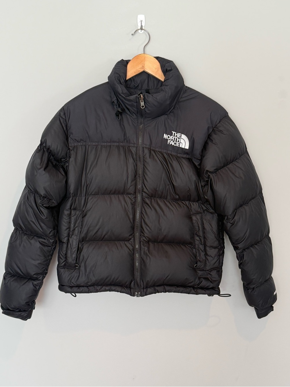 The North Face Women’s Nuptse Cropped 700 Puffer Jacket Black S - Picture 4 of 7
